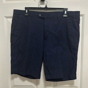 Ted Baker Casual Shorts Mens 36R Blue Cotton Stretch Flat Front  Shorts